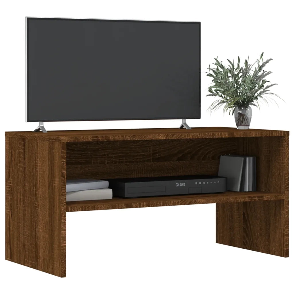 Mobile Porta TV-Mobile per TV-Credenza TV Rovere Marrone 80x40x40 cm in Legno Multistrato 979699