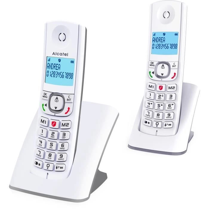 Alcatel F530 duo grigio senza segreteria telefonica