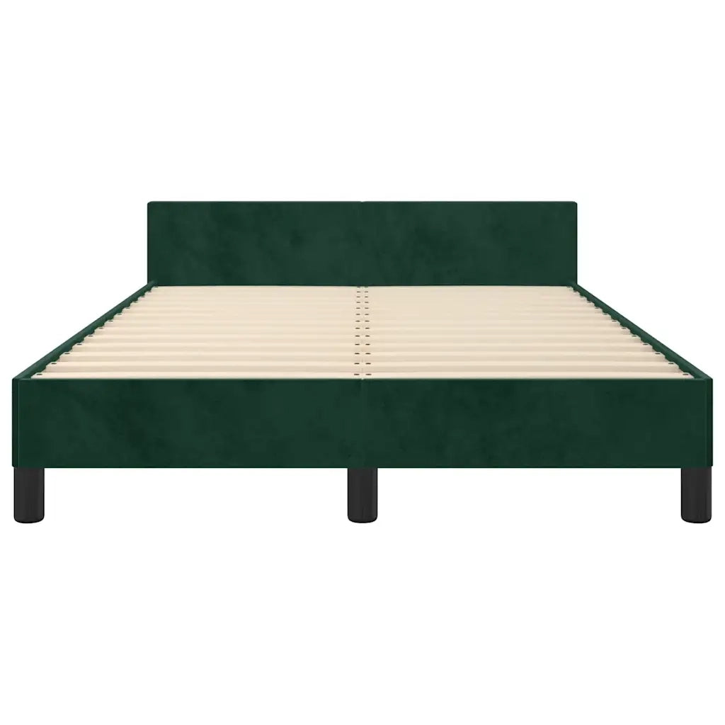 Giroletto senza Materasso Verde Scuro 120x200 cm in Velluto 3125687
