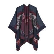 Mantella/scialle da donna autunno e inverno, stile retr¨°, spaccata, calda, in cashmere, mantella