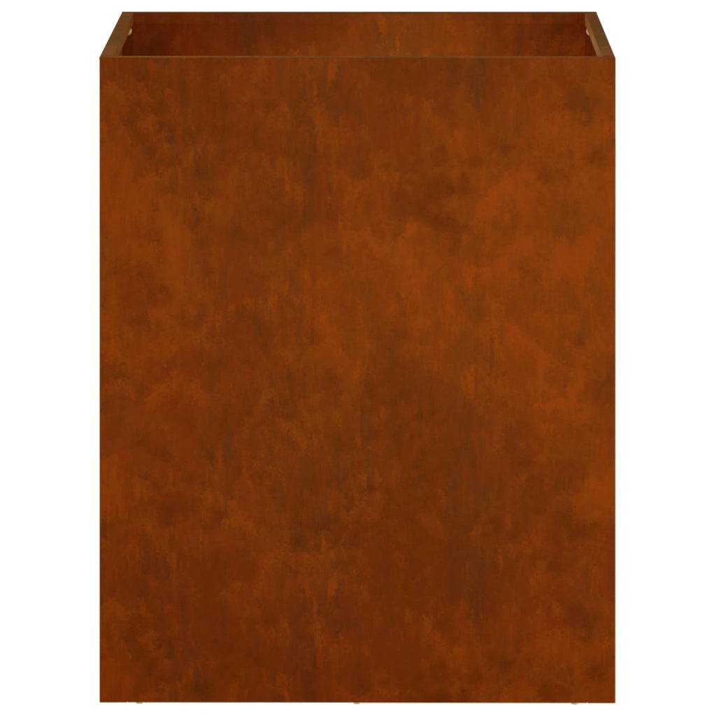 Vaso da giardino 2 pz Ruggine 40 x 30 x 50 cm Acciaio Corten 8005497
