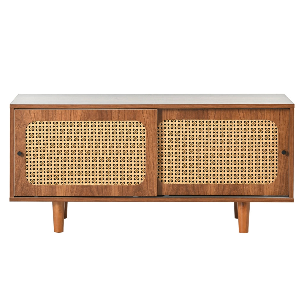 Scarpiera con 2 ante e ripiani regolabili; per ingresso; 104x40x48 cm; noce