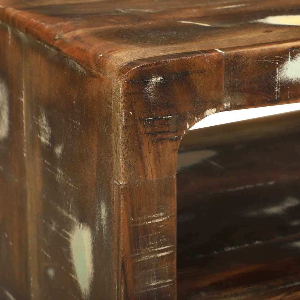 cabinet TV 60x32x36 cm in legno massello di recupero