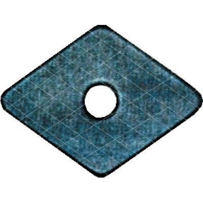RONDELLA TIRAFONDO ROMBOIDALE RUBEROIDE - MM 30X30 FORO MM 6,0 CF=PZ 100- 2 confezioni