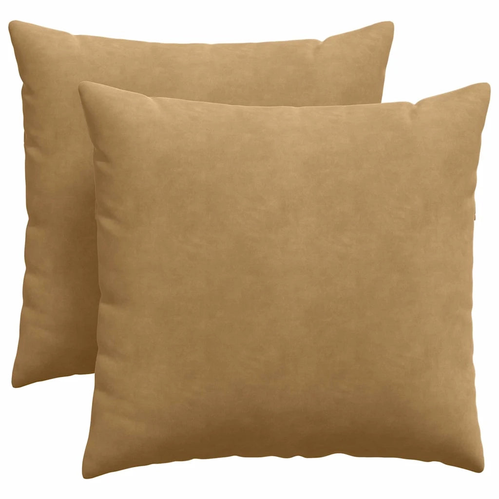 Cuscini da Divano 2 pz | Cuscini per sedie Marrone 45 x 45 cm Tessuto in Cords