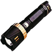 Trade Shop - Torcia Led Elettrica Ricaricabile Alta Potenza Martelletto Rompi Vetro Auto Casa -