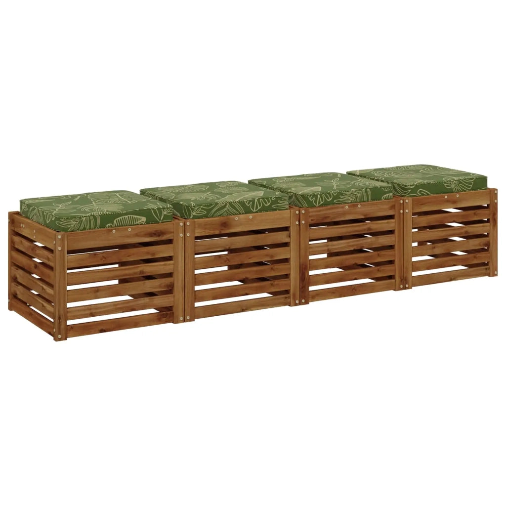 Cuscini per Sedia in 4 Pezzi VUGHT 4 pcs 100% Poliestere 946260