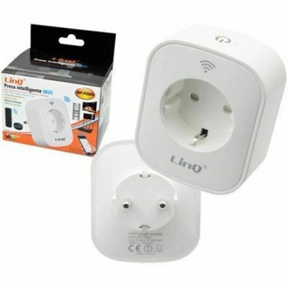 Trade Shop - Mini Presa Spina Corrente Wifi Domotica Android Ios Smart Plug Linq Wf-pz003 -