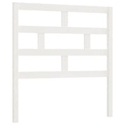 Testiera | Testata per Letto Bianca 96x4x100 cm in Legno Massello di Pino