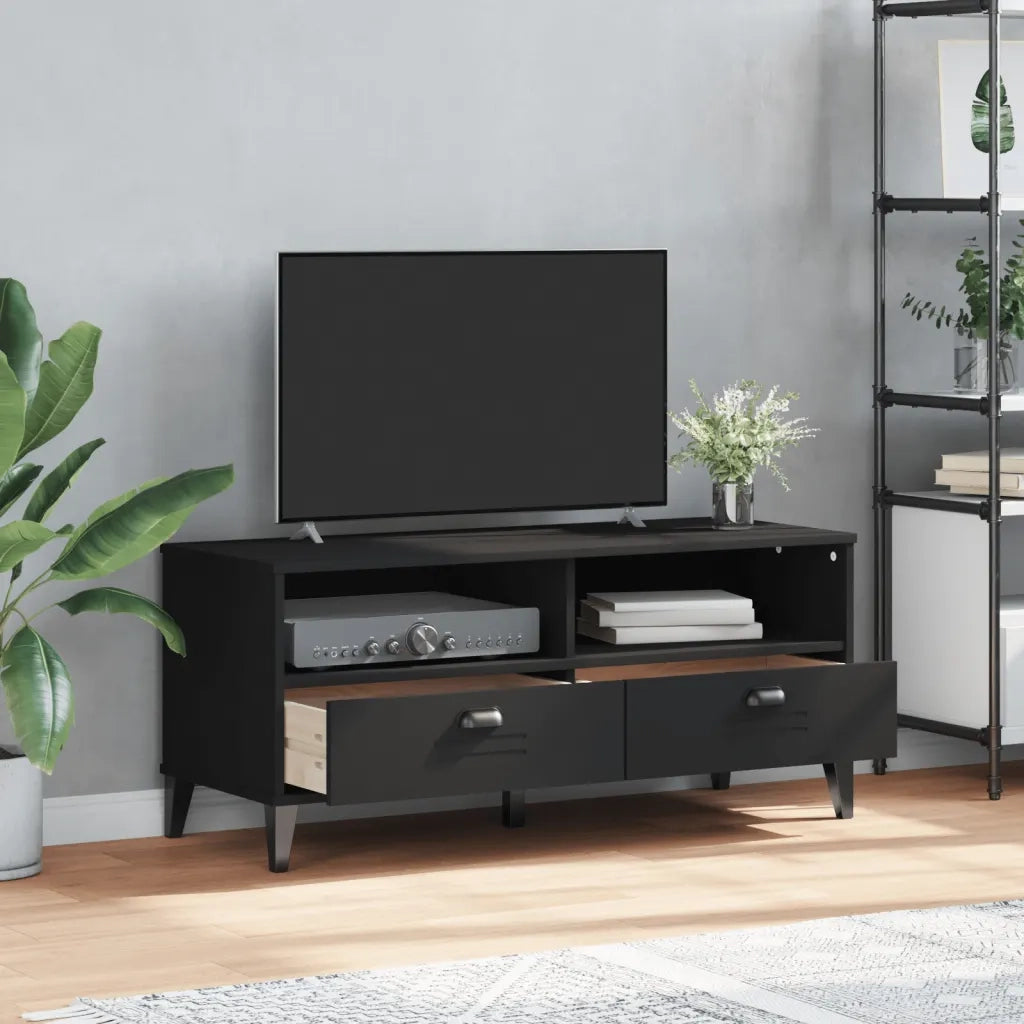 Scarpiera VIKEN Nera in Legno Multistrato 374930