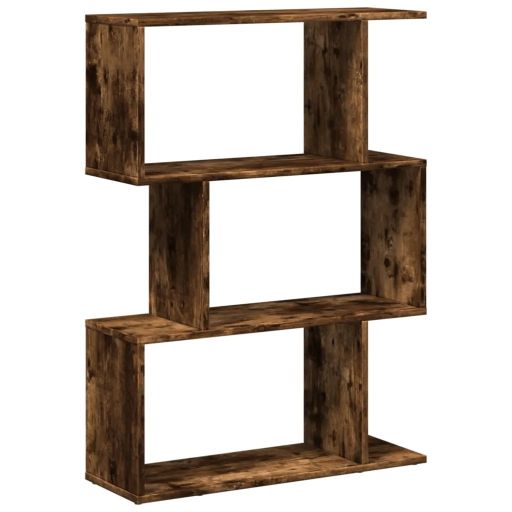 vidaXL Libreria 3 Ripiani Rovere Fumo 70x24x97 cm in Truciolato