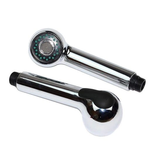 Doccia doccetta due getti per miscelatore estraibile, con pulsante, anticalcare