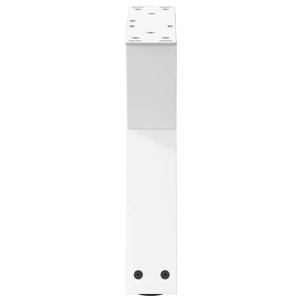 vidaXL Gambe per tavolino 2 pz Bianche 40x(30-31,3) cm Acciaio