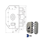 Serratura Sic.Semplice Dx Pompa 3050 Cr
