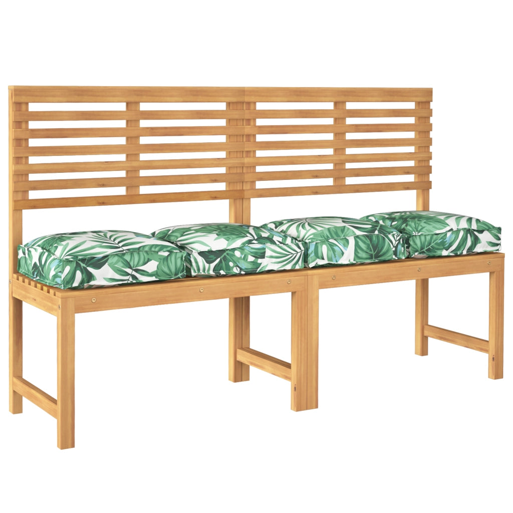 Cuscini per Pallet per Seduta 4 pcs Motivo Foglia 40x40x8 cm Tessuto Oxford