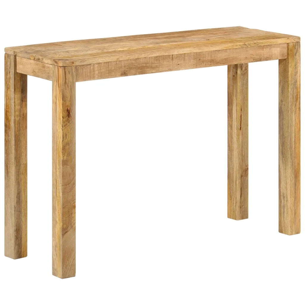Tavolo Consolle | Tavolo d'Ingresso 110x35x76 cm in Legno Massello di Mango Grezzo
