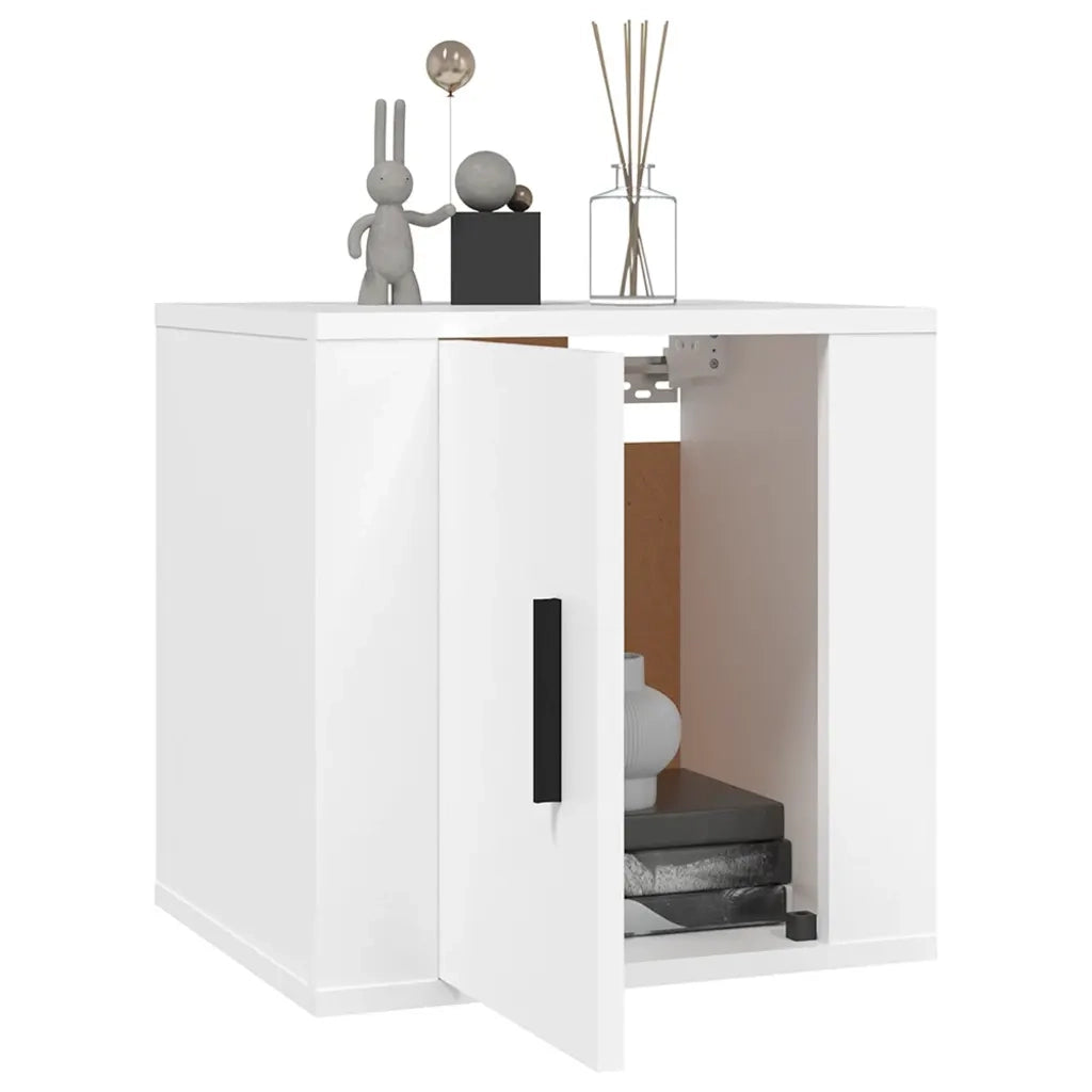 Mobile Porta TV a Parete Bianco 40x34,5x40 cm 816640