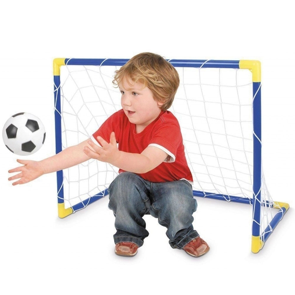 Trade Shop - Rete Da Calcio Calcetto Porta 30x50cm Goal Soccer Con Palla Bambini Sport Gioco -