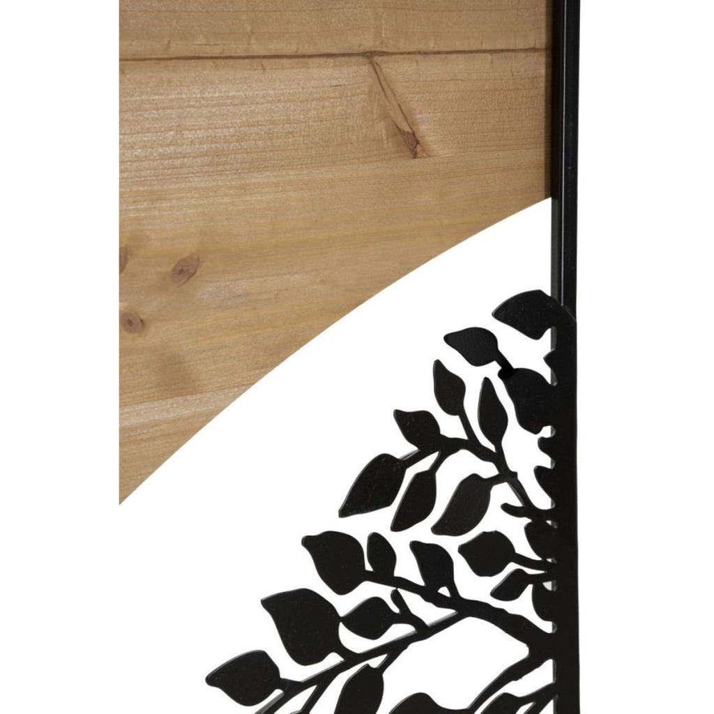 Decorazione in Metallo e Legno Albero 11, Marrone, Metallo, 105x2x70 cm