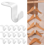 70 pezzi di attaccapanni spaziali hanger organizer in alluminio - Bianco