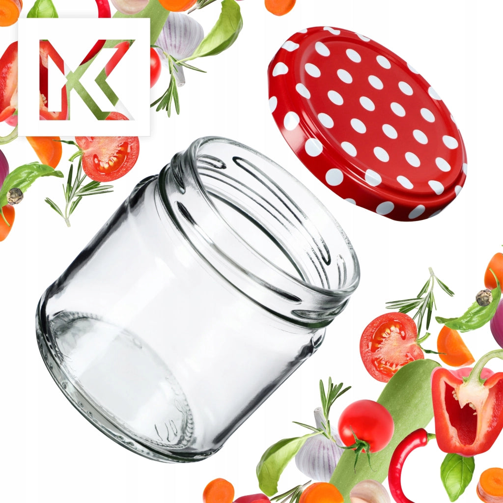 KADAX 10x Barattolo 200ml + Tappo Fi66 Per Marmellate