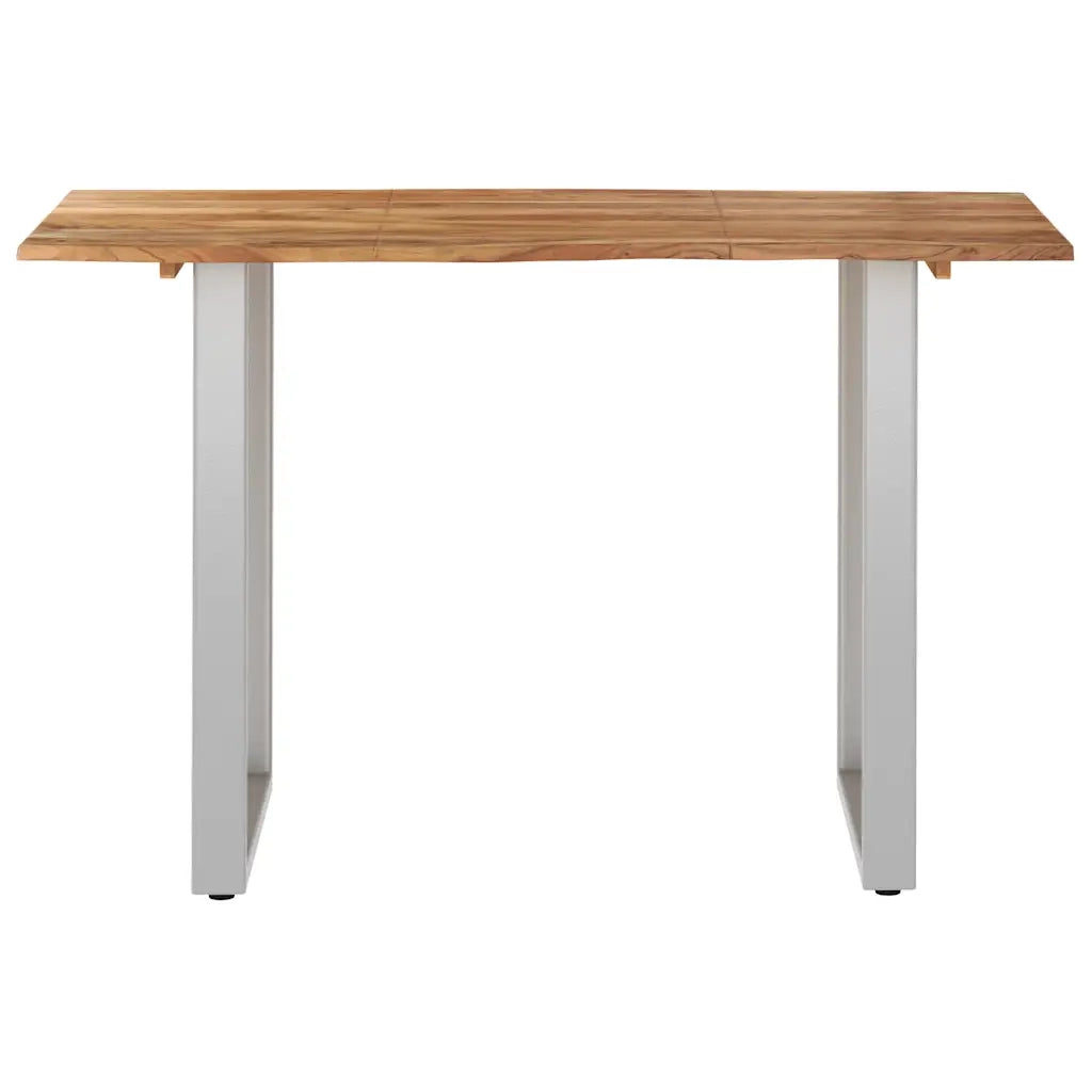 Tavolo da Pranzo 118x58x76 cm in Legno Massello di Acacia