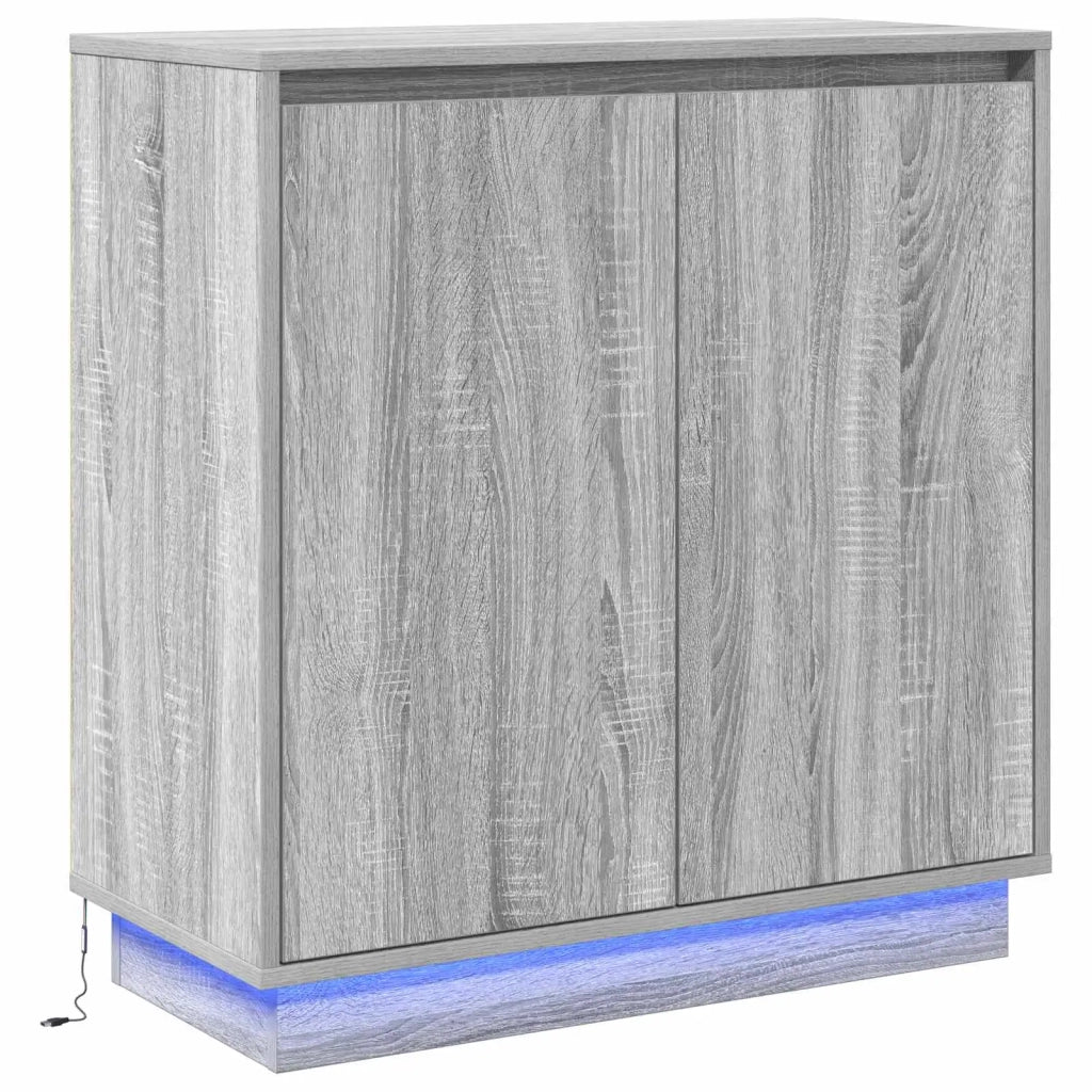 Madia LED per Grigio Sonoma 71 x 34,5 x 75 cm 869647