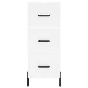 Credenza Bianca 34,5x34x90 cm in Legno Multistrato 828612