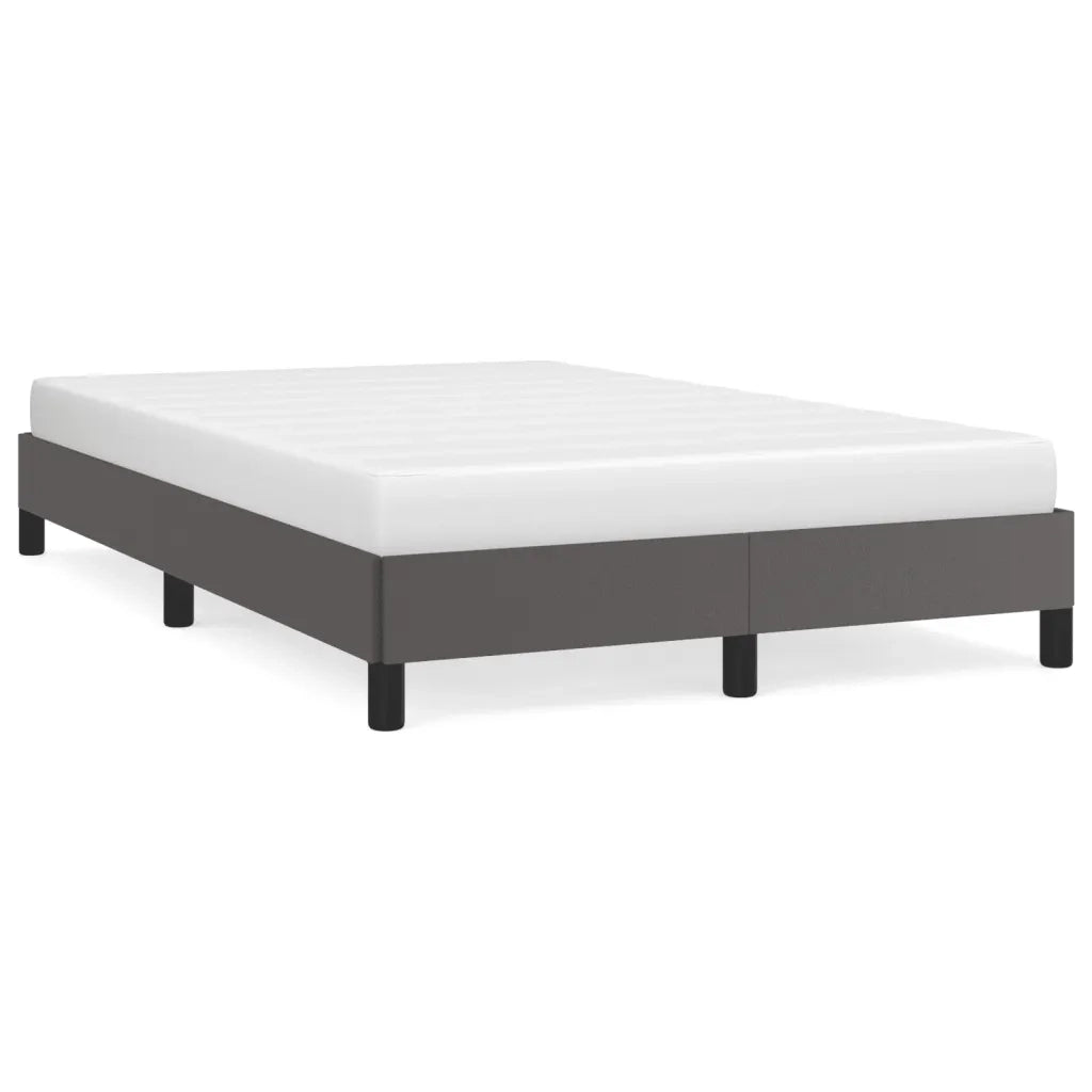 Letto matrimoniale | Letto per adulti | Giroletto senza Materasso Grigio 120x190 cm Similpelle