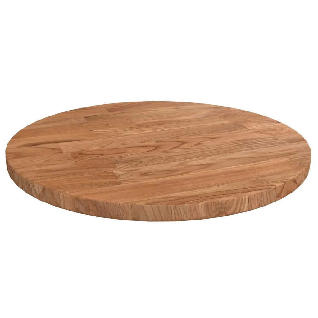 Piano Tavolo Rotondo Marrone Chiaro Ã˜30x1,5 cm Rovere Trattato
