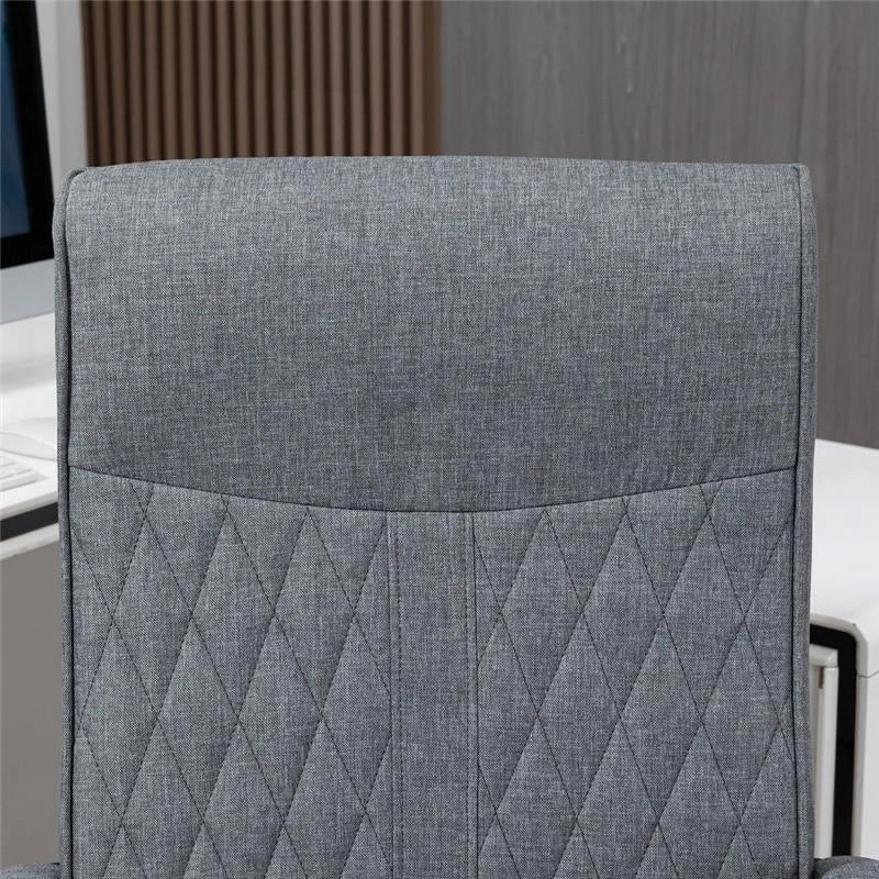 SEDIA DA UFFICIO GIREVOLE CON FUNZIONE DONDOLO 65X72X102-112.5 CM COLORE GRIGIO