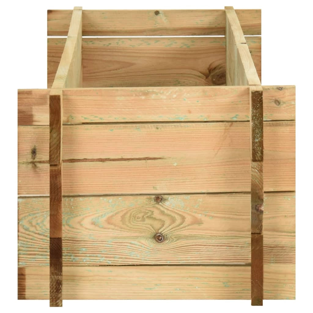 Fioriera rialzata per ortaggi in legno di pino impregnato 120 cm 02_0000856