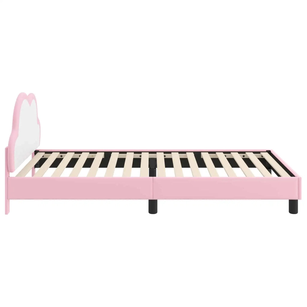 Struttura letto bambini con testata Rosa 90 x 200 cm PU 42011185