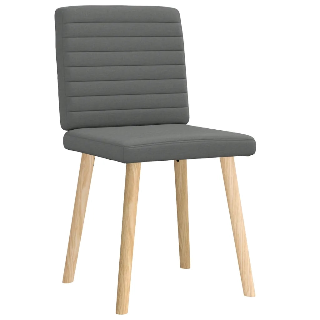 Sedie da Pranzo 2 pz Grigio Scuro in Tessuto 4101175