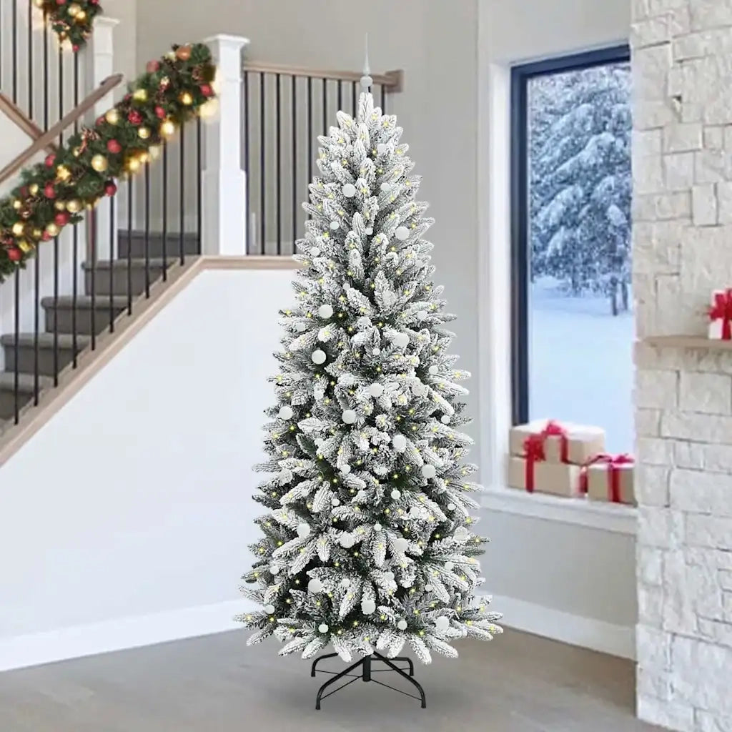 Albero di Natale | Decorazioni natalizie artificiale con 300 LED Bianco 240 cm