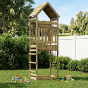 Torre da Gioco per Esterni Naturale Pino impregnato solido 826531