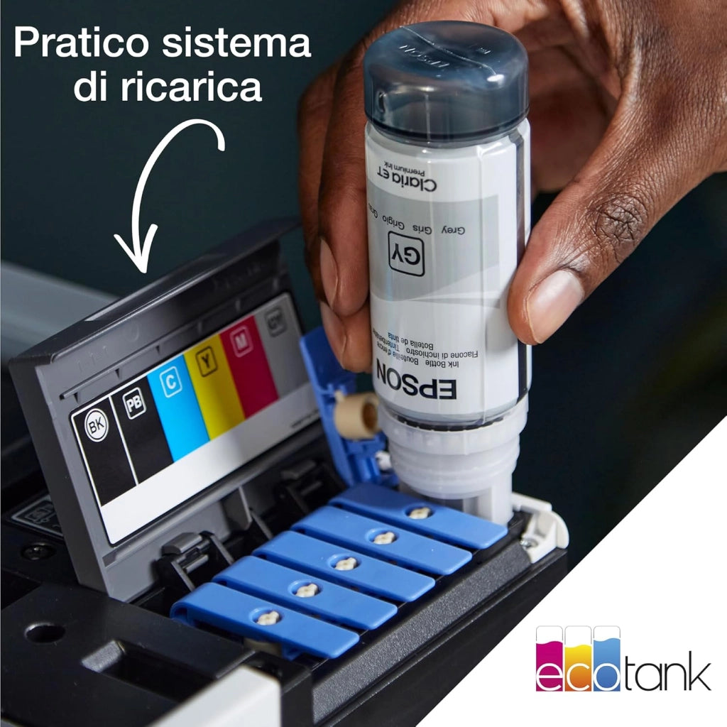 EcoTank ET-8500 Ad inchiostro A4 5760 x 1440 DPI 32 ppm Wi-Fi (Epson EcoTank ET-8500 Inkjet Printer Multi Function 6 Inks)