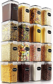 Set di conservazione, Kit di conservazione a lungo termine con coperchi, Scatola di conservazione, Scatola di conservazione a prova d'aria, 1,6 L, per cucina