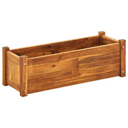 Fioriere | Cassetta per fiori | Letto Rialzato da Giardino in Legno di Acacia 76x27,6x25 cm