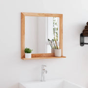 Specchio da Parete 55x55 cm in Legno Massello di Nocecod mxl 102954