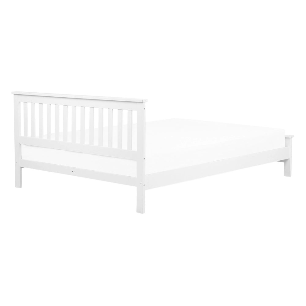 Letto in legno di pino bianco matrimoniale 140 x 200 cm 6 stile scandinavo
