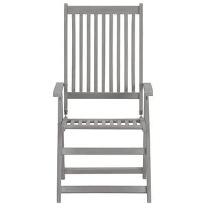 Sedie da Giardino Reclinabili 2pz con Cuscini Massello Acacia cod mxl 6364