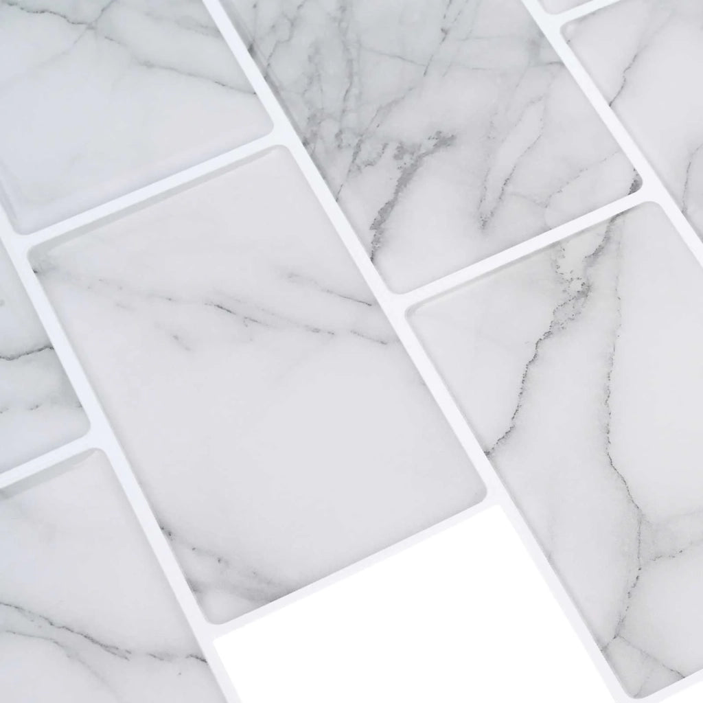 Piastrella subway 50 pz Marmo Bianco 30 x 30 cm CFW5924041
