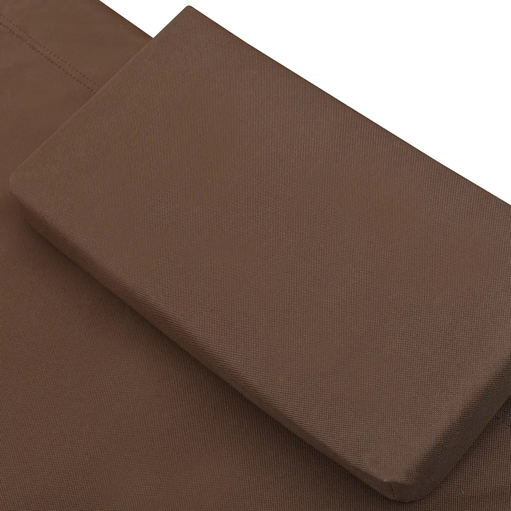Lettino Prendisole con Baldacchino e Cuscini Marrone 48069