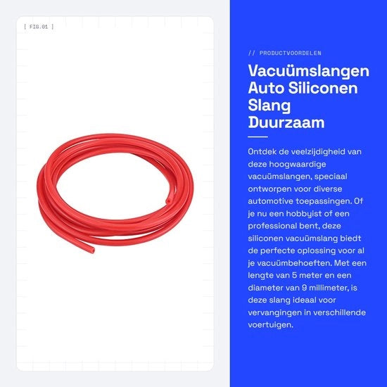 Sostituzione Sonda Vapore 4mm 5 Metri - Resistente - Sonda in Silicone - Resistente al Calore - Resistente alle Intemperie - Sostituzione Universale - Sonda in Silicone