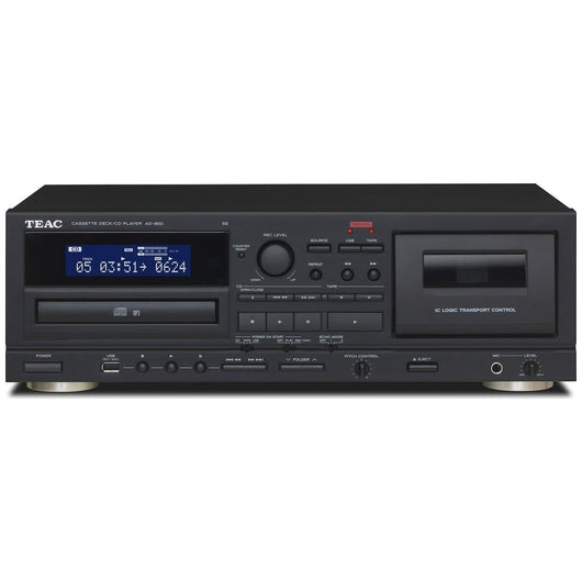 Registratore cassette più lettore cd teac ad-850 colore nero - AD850SEB