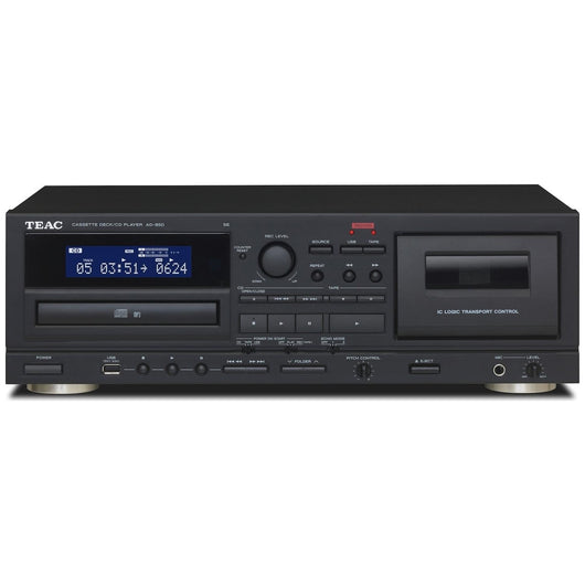 Registratore cassette più lettore cd teac ad-850 colore nero - AD850SEB
