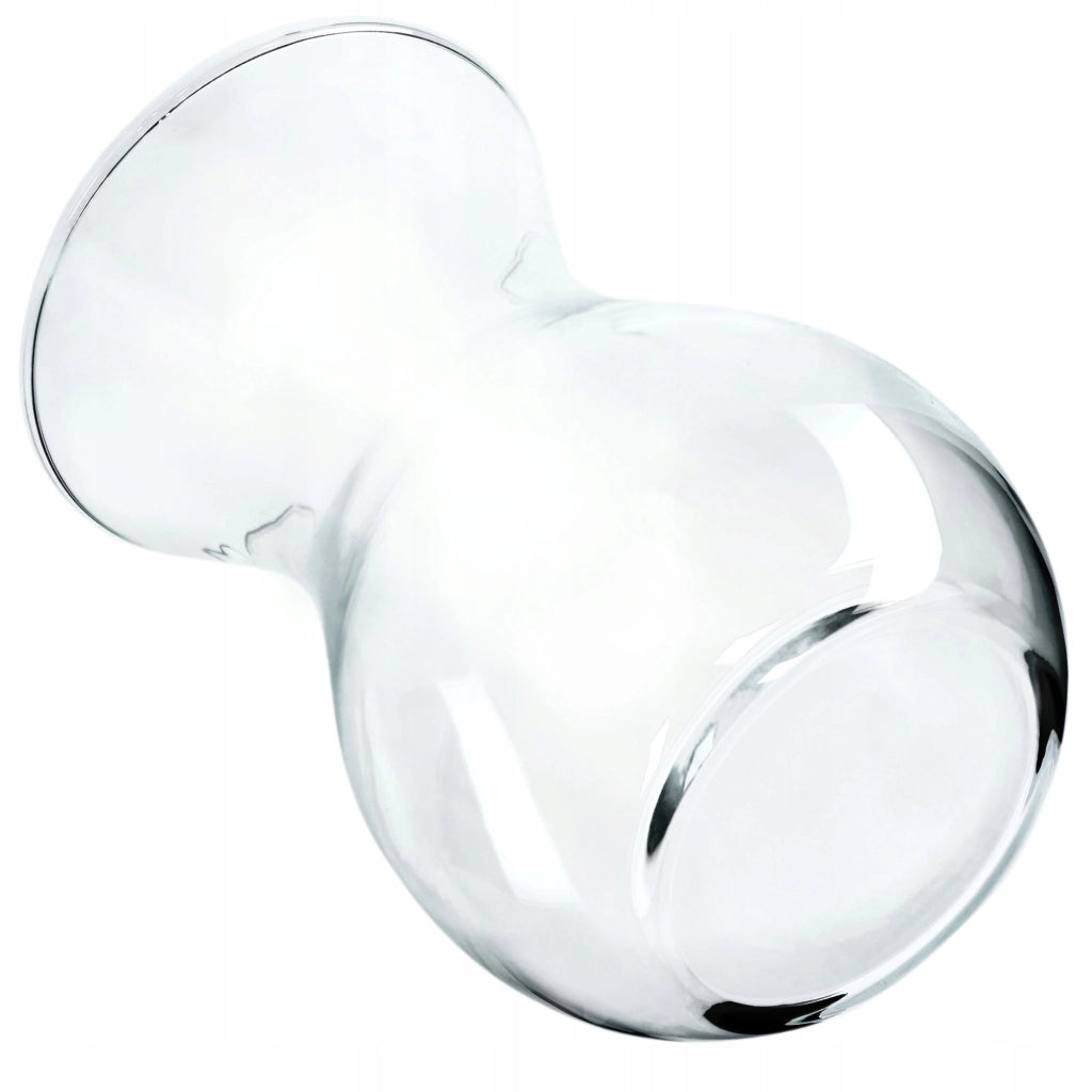 Vaso in vetro KADAX per fiori e bouquet, trasparente, liscio, classico, 18 cm