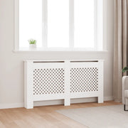 Copertura per Radiatore Bianca 152x19x81,5 cm in MDF 284324