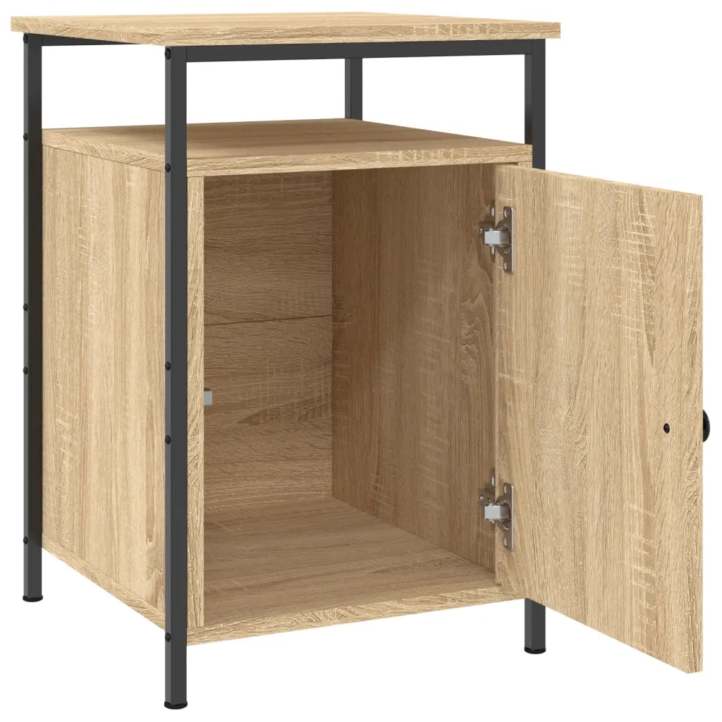 Comodini 2 pz-Set di 2 Tavolino da notte Rovere Sonoma 40x42x60 cm in Legno Multistrato 132268